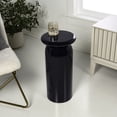 thumbnail image 3 of JONATHAN Y Miles 22.75" Mid-Century Modern Metal Sleek Cylinder Drink Table and Decorative End Table, Navy, END1008D, 3 of 6