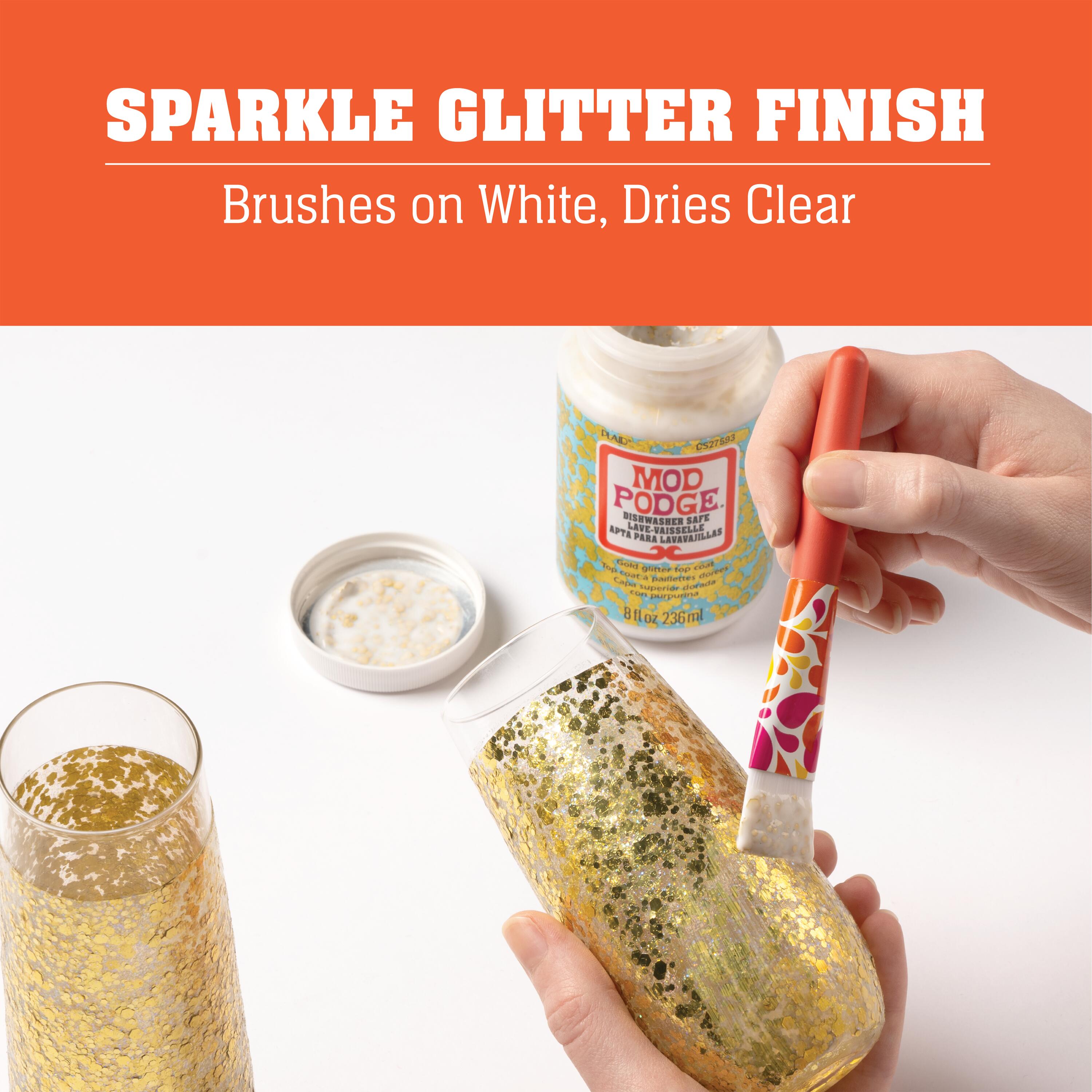 Mod Podge Dishwasher Safe 8 fl oz Decoupage Set with 3 Soft Bristle Brushes