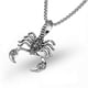 thumbnail image 4 of Gold Silver Black Scorpion Pendant Necklaces For Men Party Anniversary Gift, 4 of 5