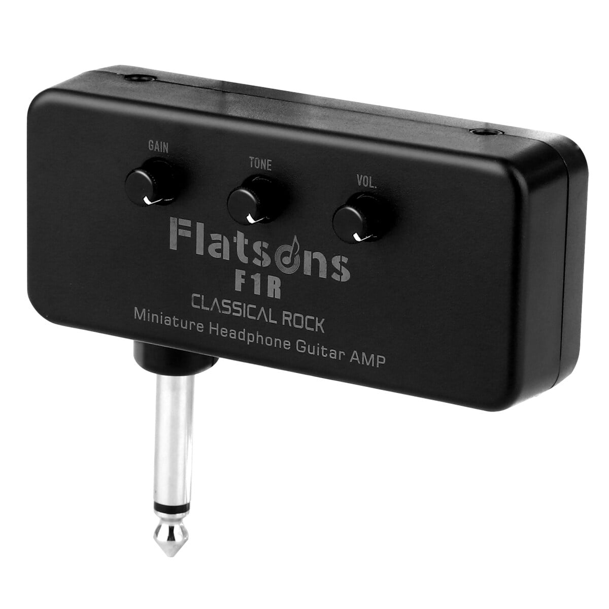 Flatsons F1R Mini amplificateur d'ampli de guitare pour casque avec prise  casque 3,5 mm entrée AUX Plug-and-Play 
