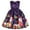 Blue, variant on Fesfesfes Girls Baby Cosplay Sets Long Skirt Santa Claus Print Princess Bowknot Performance Dress Skirt Christmas Dress