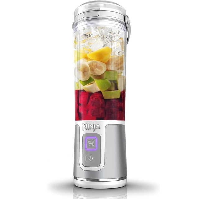 Restored Licuadora Portátil Ninja Blast BC100WH Inalámbrica Recargable 16 Oz | 473ml Blanco (Refurbished)