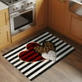 thumbnail image 3 of Valentine's Day Washable Area Rug&nbsp;2x3 ft Red Love Heart Leopard Print Black Stripes Soft Rectangle&nbsp;Rugs for Living Room, Non Slip Carpet for Bedroom&nbsp;Entryway Dining Room, 3 of 9