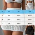 thumbnail image 3 of Danhjin Womens Swimsuit Cover up Mini Skirt Hollow out Solid Color High Elastic Waist Bikini Coverups Summer Beachwear Bathing Swiming Swimwear Cover up, 3 of 8