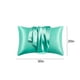 thumbnail image 3 of Funda de almohada de satén para cabello y piel, juego de 2 fundas de almohada de tamaño estándar y paquete de 2 fundas de almohada de satén suave (50,8 x 76,2 cm), 3 of 7