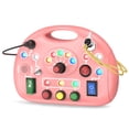 thumbnail image 1 of Tabla Montessori para uso diario JIWORT con luz LED de 1 a 3 años, color rosa, 1 of 7
