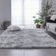 thumbnail image 6 of Sanmadrola Area Rug for Bedroom,4'X5.2',Fluffy Shag Rug for Living Room,Furry Carpet for Kids Room,Shaggy Throw Rug for Nursery Room,Fuzzy Plush Rug,Black Carpet,Rectangle,Cute Room Decor for Baby, 6 of 7