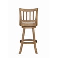 thumbnail image 3 of Boraam Sheldon 29" Swivel Bar Stool, Driftwood Wire-Brush & Ivory, 3 of 5