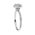 thumbnail image 3 of AFFY Hidden Halo Engagement Ring for Women, 1.50 Carat (ctw) Oval and Round Cut Lab Grown Diamond Solitaire Ring In 10K Solid White Gold F-G, VS-SI Quality Gifts For Her Ring Size-5.5, 3 of 6