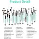 thumbnail image 3 of 25pcs Makeup Brushes, Professional Cosmetic Tools, for Eyes, Eyeshadow, Concealer, Eyebrow, Foundation, Powder, Liquid Cream, Blender Brush (Blue), 3 of 5