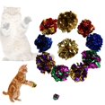 thumbnail image 1 of Tmvgtek 12Pcs Colorido Anillo Papel Gato Juguete Mylar Bolas Sonido Papel Gatito Jugar Bolas Tmvgtek Para estrenar, 1 of 6