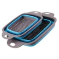 thumbnail image 2 of Soumake 2Pcs Fruit Drain Baskets Food Grade Large Capacity Hanging Hole Design BPA Free Space-saving Collapsible Drainer Fruit Vegetable Washing Baskets for Home, 2 of 8