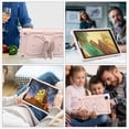 thumbnail image 3 of FJLBDE Case for Samsung Galaxy Tab A7 Lite 2021 8.7 inch SM-T220/T225/T227 with Butterfly Stand, Shockproof Protective Tablet Cover with Shoulder Strap for Kids Girls, Pink, 3 of 7