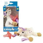 Baby Lovey Pacifier And Teether Holder, Soft Plush Stuffed Animal Deer Pacifier Tether With Pink Pacifier, 100% Silicone Pacifier, 0+ Months, Infant - Baby - Toddler