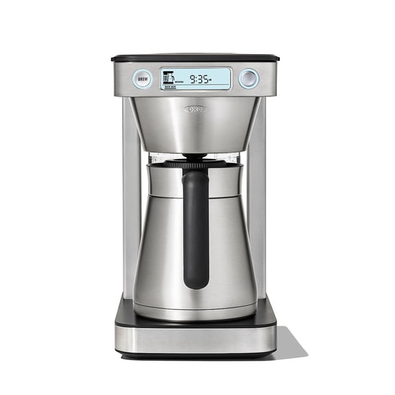 OXO Brew 12‑Cup Coffee Maker with Podless Single‑Serve and Thermal Stainless Steel Carafe