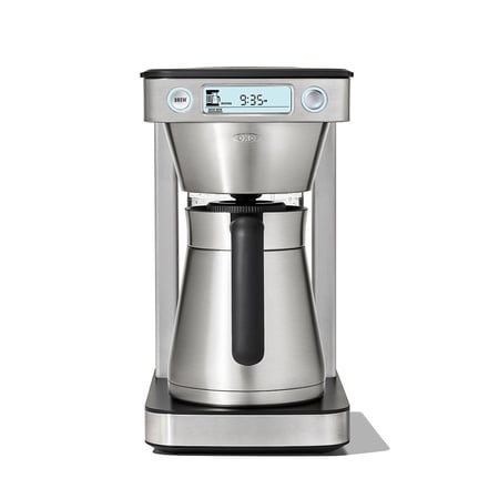 OXO Brew 12‑Cup Coffee Maker with Podless Single‑Serve and Thermal Stainless Steel Carafe