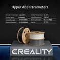 thumbnail image 7 of Creality Hyper ABS Filament 3D Printer Filament 1.75mm 350mm/s High-Speed Printing Dimensional Accuracy ± 0.05 mm 2.2lbs Compatible with Most 3D Printers, White, 7 of 7