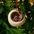 thumbnail image 5 of Animal Christmas Ornament, 2025 Woodland Animal Christmas Ornaments, Forest Animal Decor, Visually 3D Acrylic Christmas Hanging Ornaments for Christmas Tree, Lively Christmas with Animals(K), 5 of 9