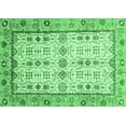 thumbnail image 1 of Ahgly Company Indoor Rectangle Abstract Emerald Green Modern Area Rugs, 4' x 6', 1 of 4