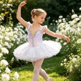 thumbnail image 6 of HAYIMI Girls Tutu Dress For Ballet Dance Performance Practice Cute Partywear V-Neck Toddler Kids Children Adorable Dresses, 6 of 7