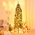 thumbnail image 2 of Árbol de Navidad artificial Costway preiluminado de 210 cm con 350 luces LED, 2 of 5