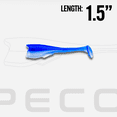thumbnail image 3 of 6th Sense Pecos Swimbait Soft Plastic Crappie and Panfish Fishing Lure Josh Jones Design with Swinging Tail Action Made in USA, 3 of 7
