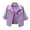 Purple, variant on Manxivoo Womens Coats Women's 3/4 Sleeve Colored Cropped Denim Jacket Light Wash Jacket Lohas Time Coat Womens Jacket Pink