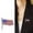 B, variant on LanSuare 4th of July Patriotic Enamel Crystal Waving American Flag Corsage Brooch Pin for Clothes Scarf Bag Hat