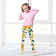 thumbnail image 5 of Girl's Legging Full-Length Colorful Print Tights For Dance Gym Everyday Wear Yellow Daisies Seamless Pattern, 5 of 8