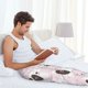 thumbnail image 5 of Fotbe Cute Panda Pantalones de Pijama para Hombre, Pantalones de Dormir, Pantalones de Casa con Cintura Ajustable y Bolsillos-3X-Large, 5 of 6