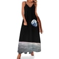 thumbnail image 1 of Vestido sin mangas Earthrise Over Moon Apollo 8, vestido de manga larga, vestidos para baile de graduación, vestidos de baile, 1 of 7
