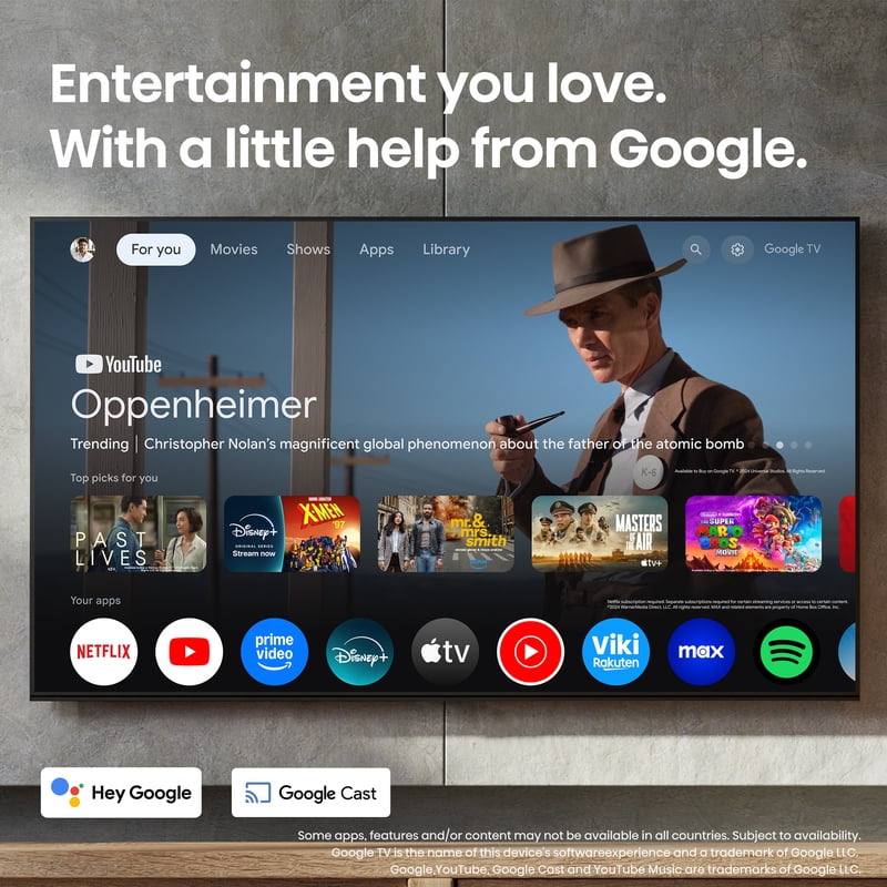 Hisense 65" Class U8 Series MiniLED 4K UHD Google Smart TV 65U8QG gallery view