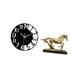 thumbnail image 5 of Reloj de pared grande,Reloj de pared acrílico silencioso de estilo moderno.,Reloj de pared grande de oficina,silencioso,fácil de leer y sencillo.,Figura de caballo,Escultura de caballo en, 5 of 8