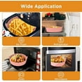 thumbnail image 4 of Silicone Air Fryer Liner 7.5inch Reusable Air Fryer Silicone Basket Heat Resistant Easy Cleaning Air fryers Silicone Pot Round for 3 to 5 Qt for Air fryer Oven Accessories (1pcs Pink), 4 of 5