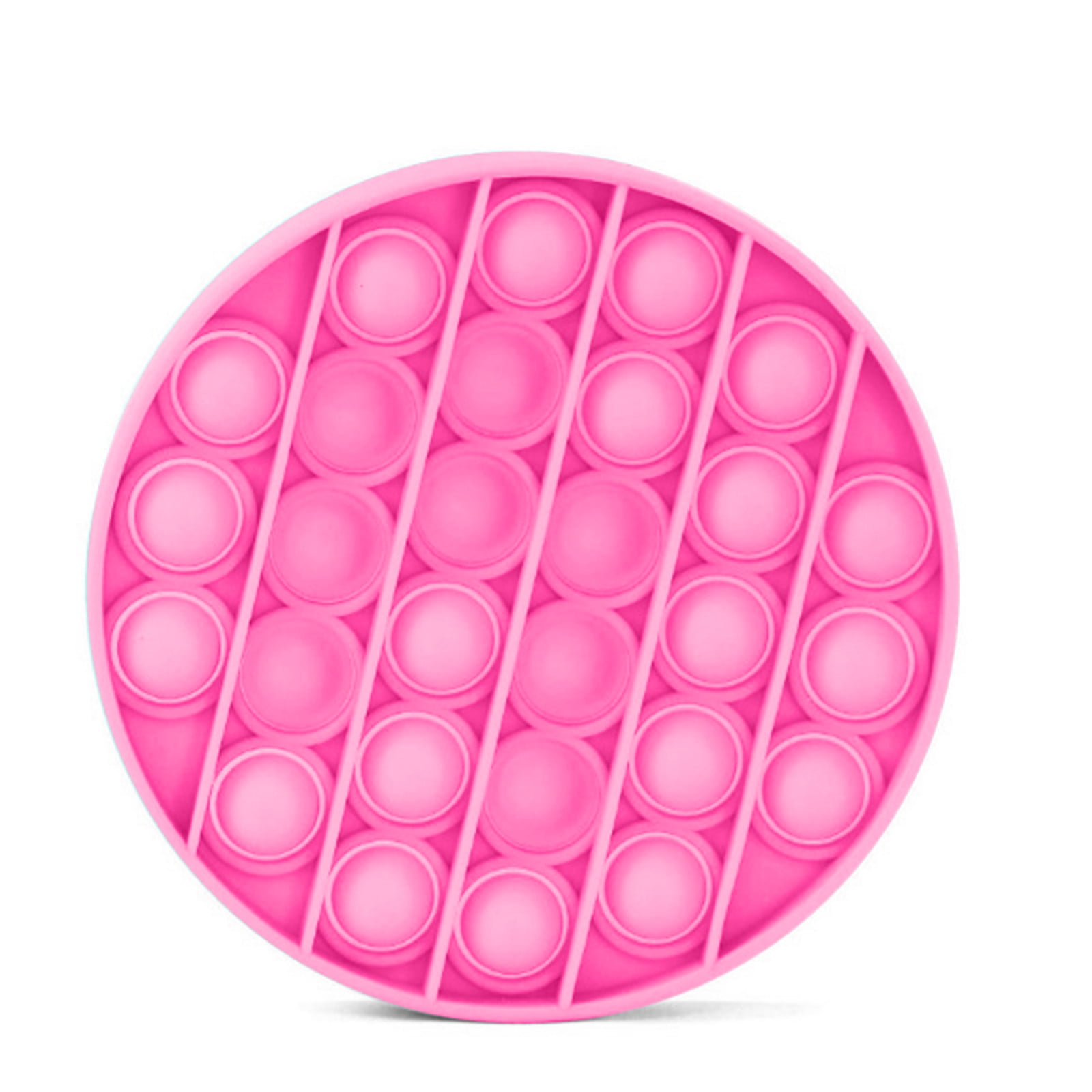 Bescita Push Pop Bubble Fidget Sensory Toy Push Bubble Tabletop Toys Gift Relieve Stress Irritability And Anti Anxiety Suitable For Men Women Hot Pink Round Walmart Com Walmart Com