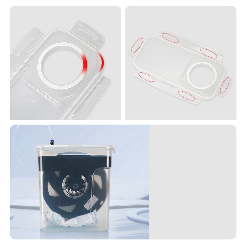 4L Sealed Tank Moisture-Proof 3D Printer PLA Consumable Drying Oven Tray Seal Ring Storage Box