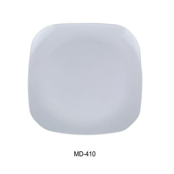 Milando Square Plate - Melamine, White - 9.5 x 9.5 in. - Pack of 24