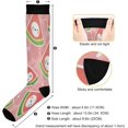 thumbnail image 3 of FREEAMG Watermelon Compression Socks for Women Men, Circulation Knee High Stockings for Running Cycling Medical, 1Pair, 3 of 7
