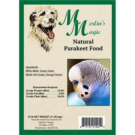 Merlins Magic MM01406 Natural Blends Parakeet Bird Food, 5 lbs