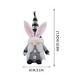thumbnail image 3 of Loyerfyivos Easter Gnome Plush Elf Decorations,Handmade Gnome Bunny Faceless Doll Easter Ornaments, Spring Home Decor Gifts for Women Men, 3 of 6