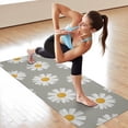 thumbnail image 6 of Gray Daisy Flower White Blooms Pattern Hot Yoga Mat Towel Non Slip for Hot Yoga - Quick-Drying Yoga Mat Cover with 4 Corner Pockets with Travel Bag - Hot Yoga Towel Non Slip 70"x26", 6 of 6