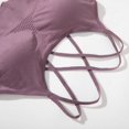 thumbnail image 5 of Women's Sport Bra Padded Cross Back Wirefree Seamless Breathable Yoga Sport Bra, 5 of 9