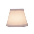 thumbnail image 5 of Aspen Creative 32066-2 Small Hardback Empire Shape Chandelier Clip-On Lamp Shade Set (2 Pack), Transitional Design in White, 5" bottom width (3" x 5" x 4"), 5 of 7