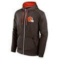 thumbnail image 2 of Men's Fanatics Brown Cleveland Browns Defender Full-Zip Hoodie, 2 of 3