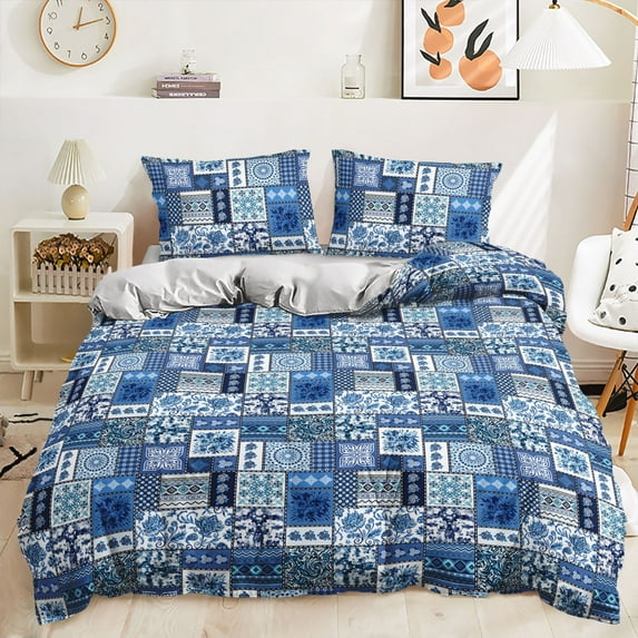 Bohemian Style Bedding Duvet Cover Set, Chic Bedroom Decor with Pillowcase