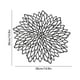 thumbnail image 3 of Mantel individual de vinilo hueco de flor de hibisco | Felpudo decorativo para bodas, fiestas, casas, hoteles | Gran redondo de 15x15 pulgadas | Rojo, dorado, negro, oro rosa, plata | 1-Pack, 3 of 6