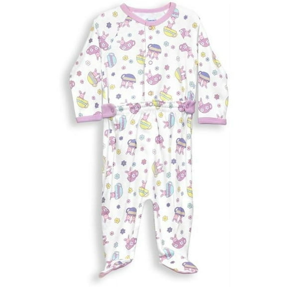 3-6 Months Zip Leg Sleeper - Tea Bunnies