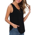 thumbnail image 3 of Anygrew Summer Womens Sleeveless Criss Cross Casual Tank Tops Garment Friendly Tanks Top, 3 of 8