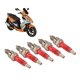 thumbnail image 5 of Bujía De Motocicleta, A7TC 5 Piezas Juego De Bujías Powersports De Repuesto Para Scooter De Cuatro Tiempos, 5 of 7