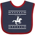thumbnail image 3 of Inktastic Cowboy Silhouette Team Roping Rodeo Boys or Girls Baby Bib, 3 of 4